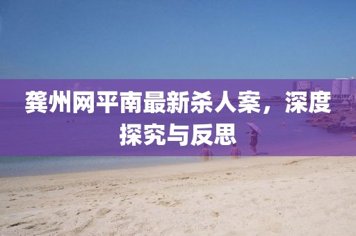 龔州網(wǎng)平南最新殺人案，深度探究與反思