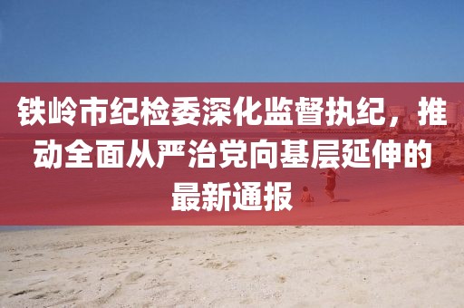 鐵嶺市紀(jì)檢委深化監(jiān)督執(zhí)紀(jì)，推動(dòng)全面從嚴(yán)治黨向基層延伸的最新通報(bào)