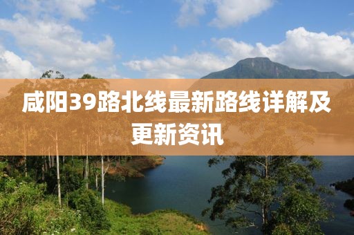 咸陽(yáng)39路北線最新路線詳解及更新資訊