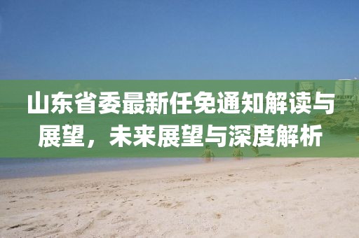 山東省委最新任免通知解讀與展望，未來展望與深度解析