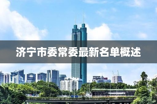 濟寧市委常委最新名單概述