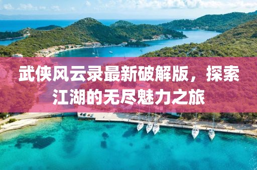 武俠風(fēng)云錄最新破解版，探索江湖的無盡魅力之旅