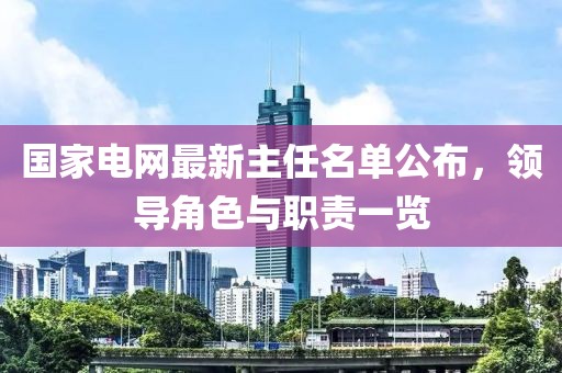國(guó)家電網(wǎng)最新主任名單公布，領(lǐng)導(dǎo)角色與職責(zé)一覽