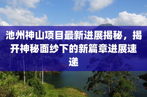 池州神山項(xiàng)目最新進(jìn)展揭秘，揭開神秘面紗下的新篇章進(jìn)展速遞