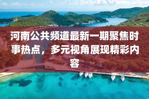 河南公共頻道最新一期聚焦時事熱點，多元視角展現(xiàn)精彩內(nèi)容