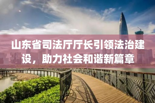 山東省司法廳廳長引領(lǐng)法治建設(shè)，助力社會和諧新篇章