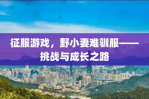 征服游戲，野小妻難馴服——挑戰(zhàn)與成長之路