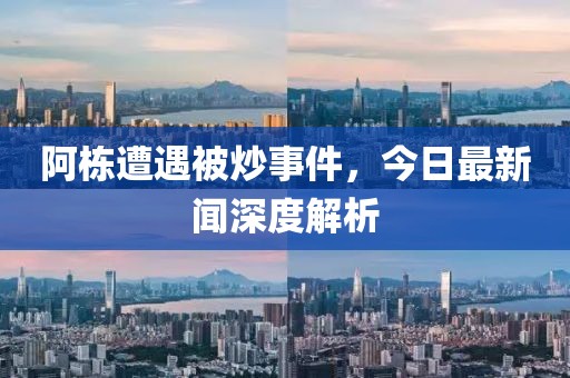 阿棟遭遇被炒事件，今日最新聞深度解析