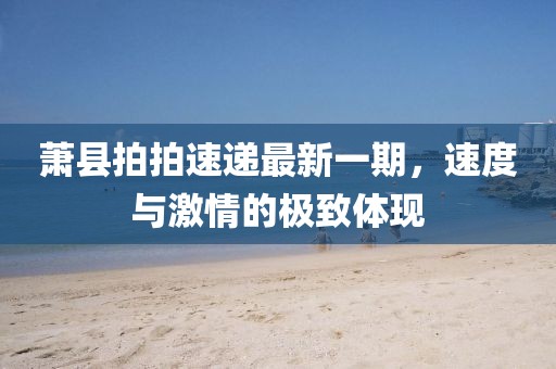 蕭縣拍拍速遞最新一期，速度與激情的極致體現(xiàn)